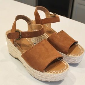 Target Brown Wedges, size 8
